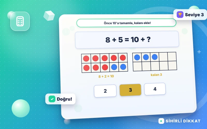 10'a Tamamlayarak Toplama etkinliğinin kapak görseli