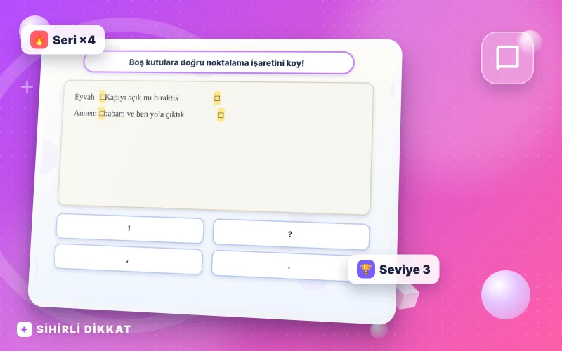 Noktalama Kutularını Doldur etkinliğinin kapak görseli