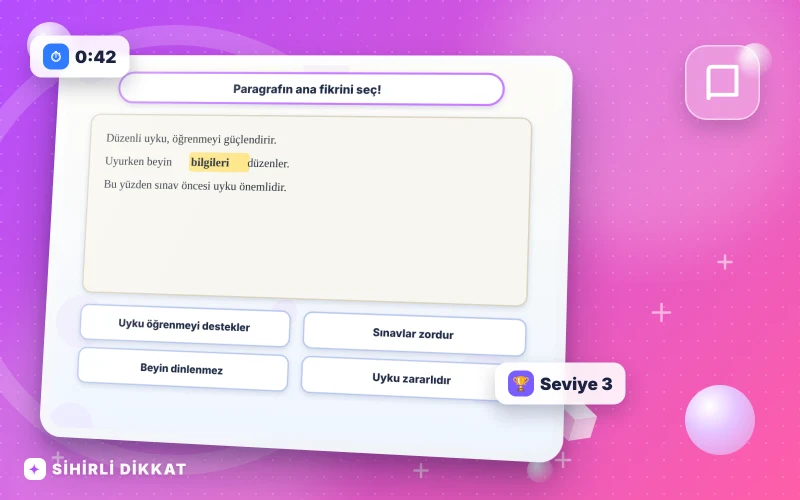 Paragrafın Ana Fikri etkinliğinin kapak görseli
