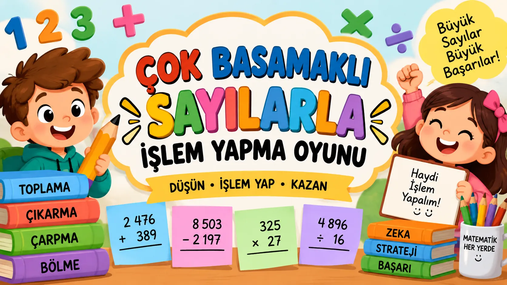 Sayı Ustası – Çok Basamak etkinliğinin kapak görseli